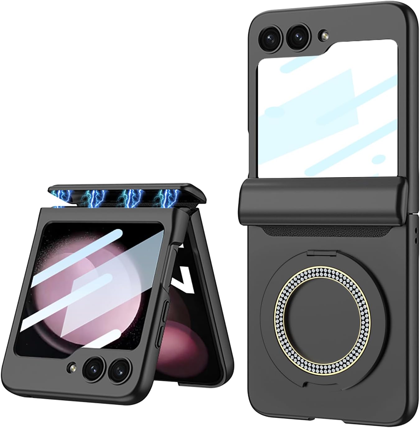 Galaxy Z Flip Series 360° Magnetic Ring Hinge Foldable Case