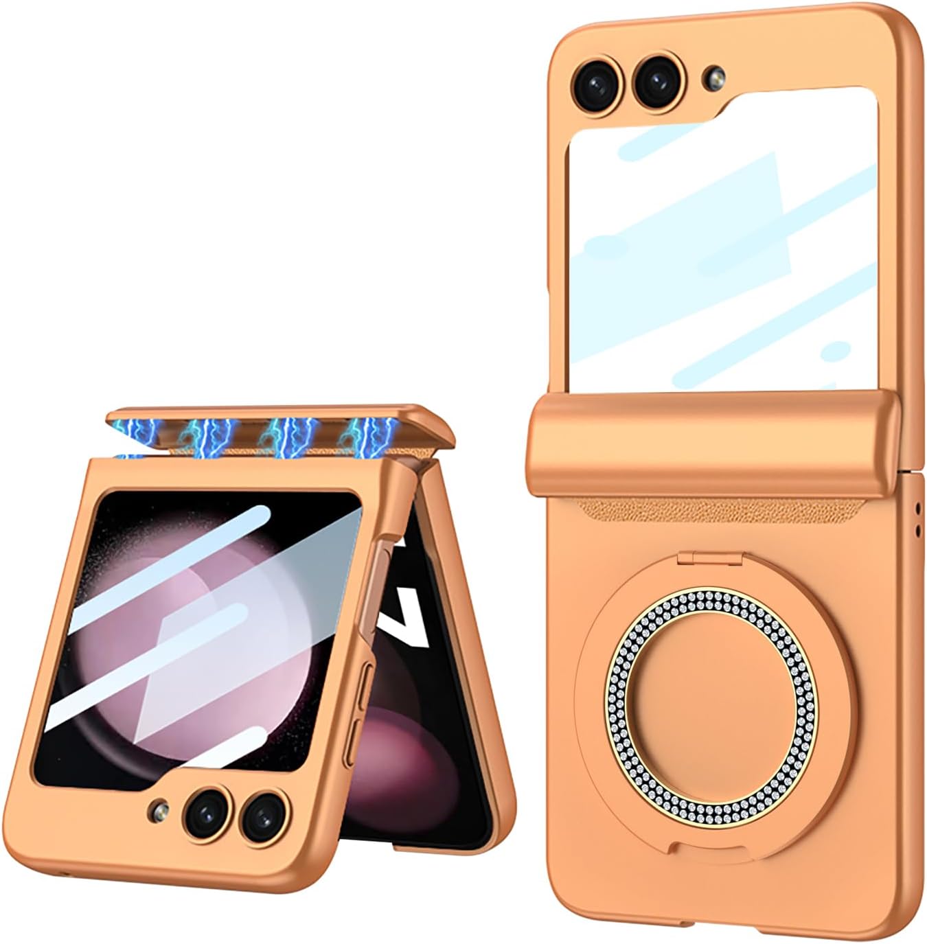 Galaxy Z Flip Series 360° Magnetic Ring Hinge Foldable Case