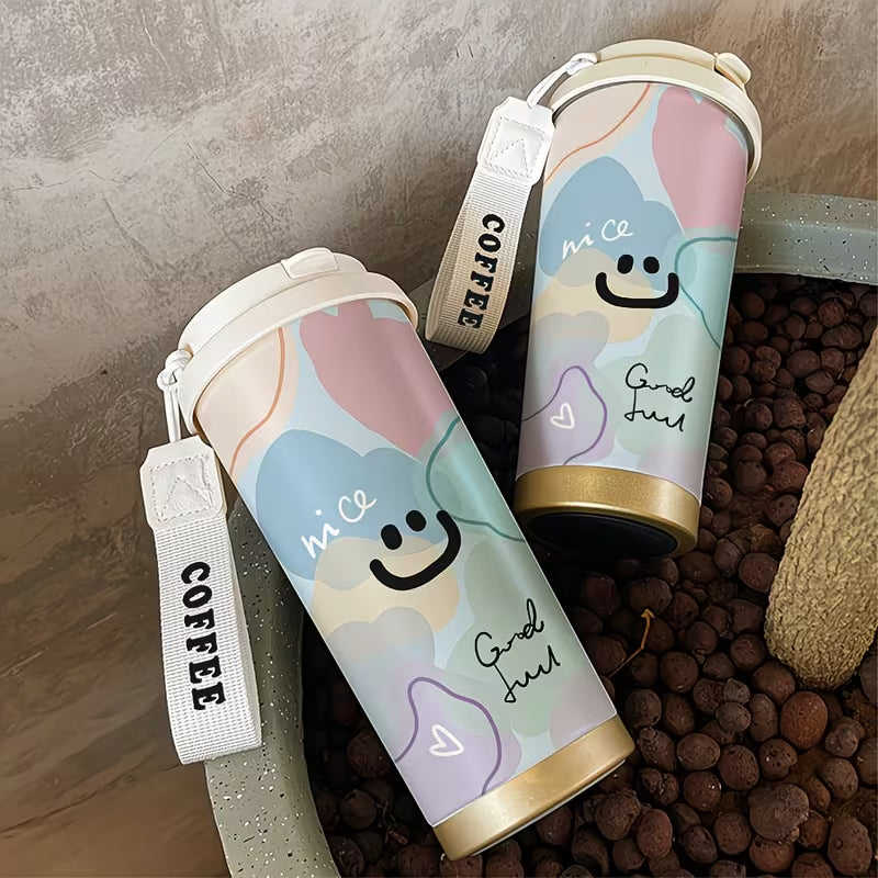 Cute Smiley Coffee Tumbler