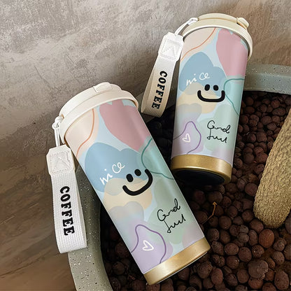 Cute Smiley Coffee Tumbler