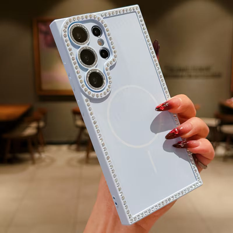 Hot Icon Diamond Frame MagSafe Case
