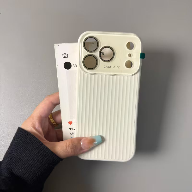 Vertical Ribline Groove Shield Case