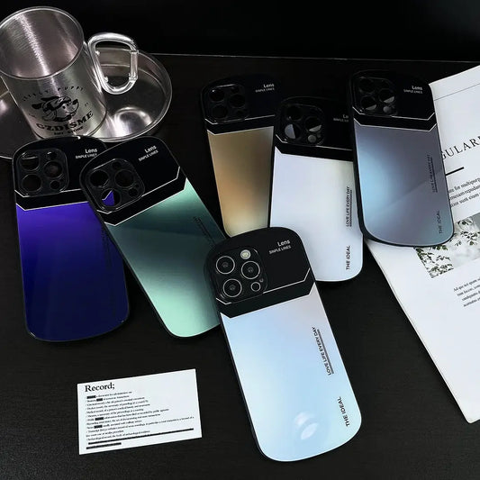 Elegant Gradient Glass Slimline Case - iPhone