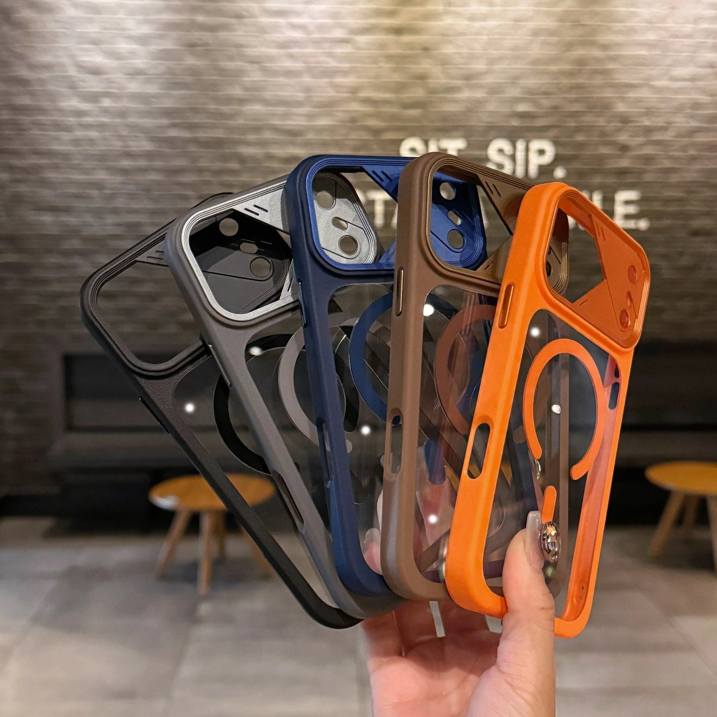 Frosted Shield MagSafe Camera Guard Case