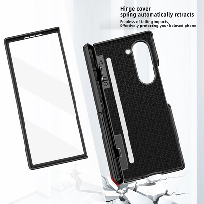 Invisible Hinge Bracket Frame Glass Case - Samsung