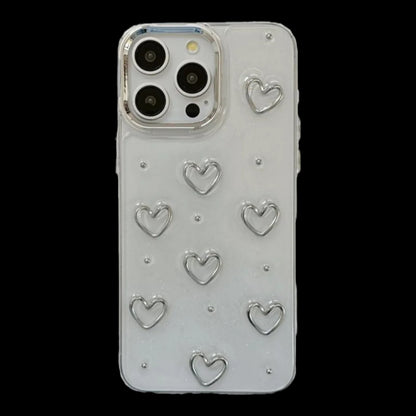 Stylish Clear Heart Design Case