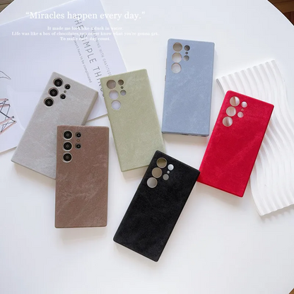 Flannel Fabric Hard PC Back Case - Samsung