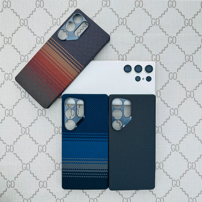 Galaxy S25 Ultra Slim Aramid Carbon Fiber Magnetic Charging Case