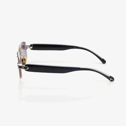 Touch-Slide Color Shift Rimless Sunglasses