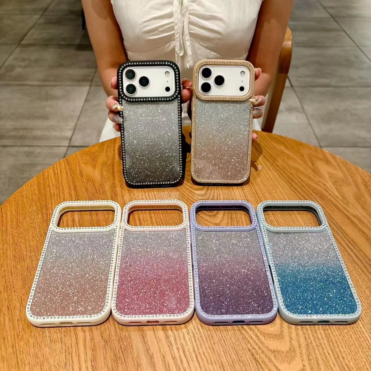 Pearl Frost Rhinestone Case