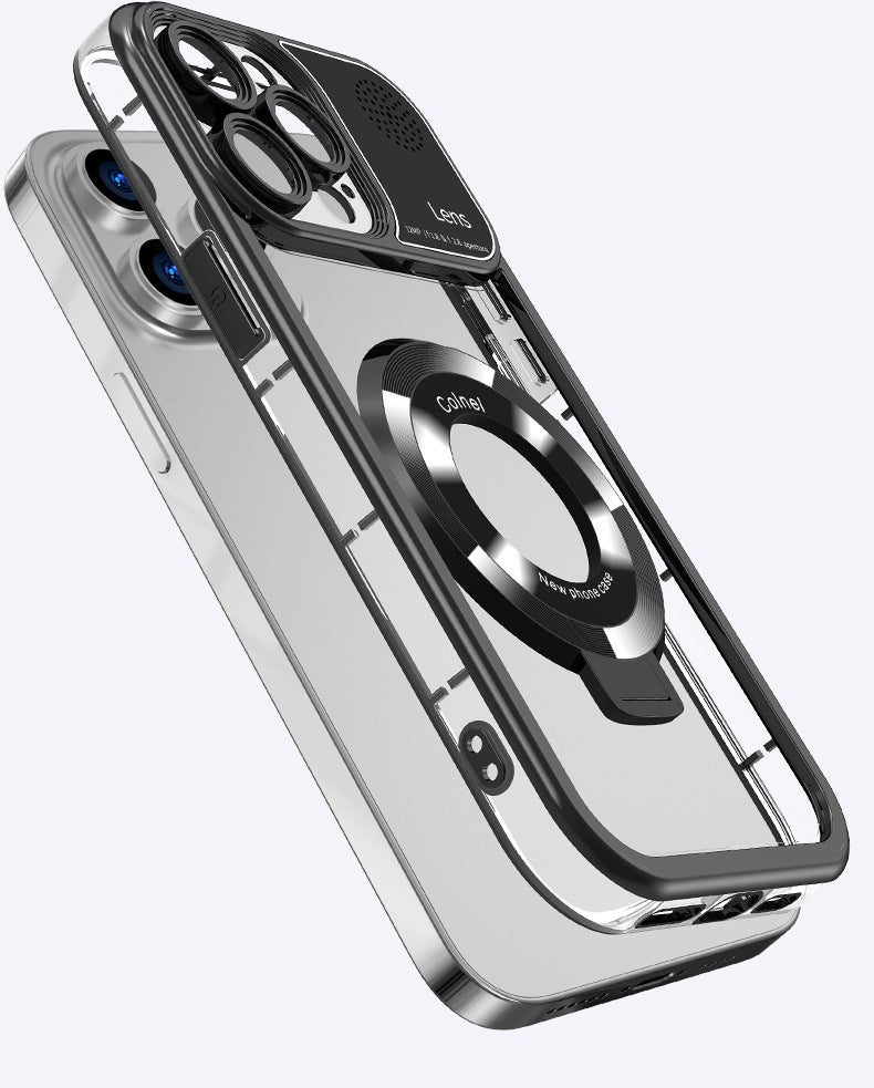 Elegant Electroplated MagSafe Stand Case - iPhone