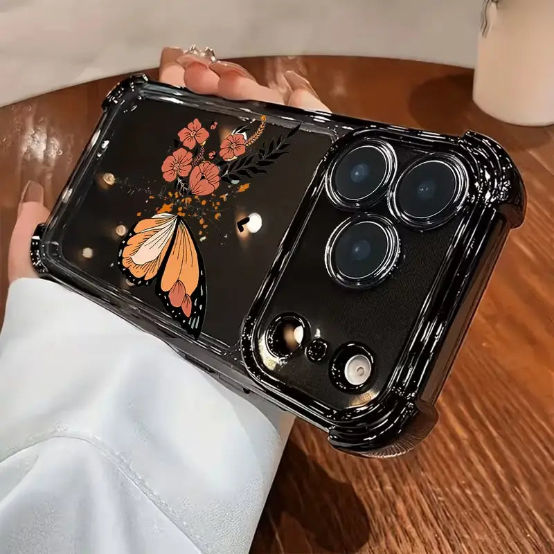 Radiant Floral Butterfly Elegance Case