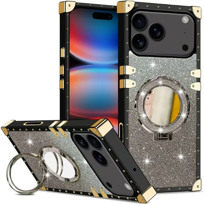 Boxed Bling Glitter Ring Case