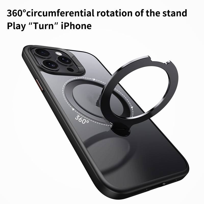 Modern Clear MagSafe Stand Case - iPhone