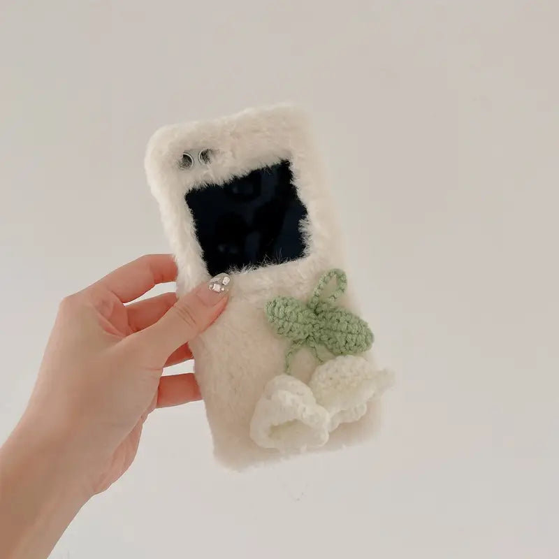 Elegant Fur Flip Cover - Samsung
