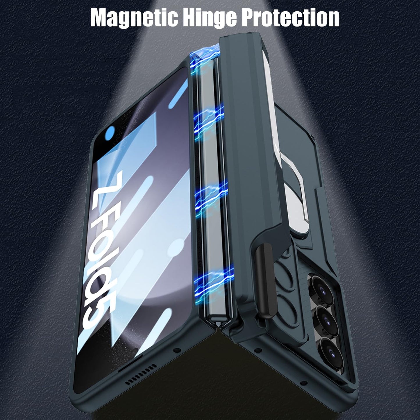 Galaxy Z Fold Series Multi Function Rugged Ring Holder Kickstand Case