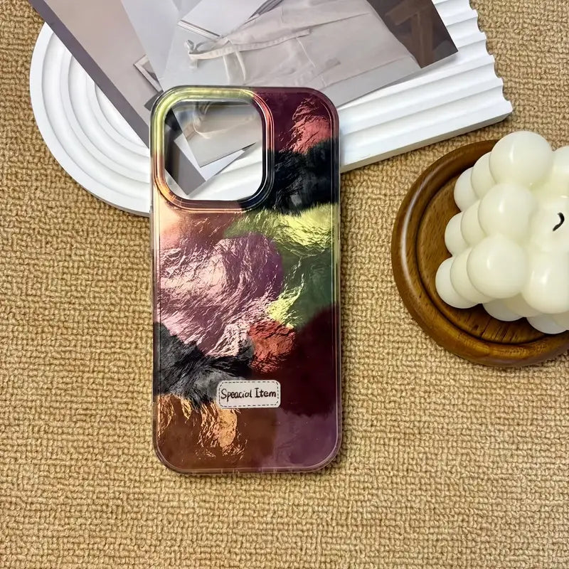 Luxe Shine Abstract Pattern Phone Case
