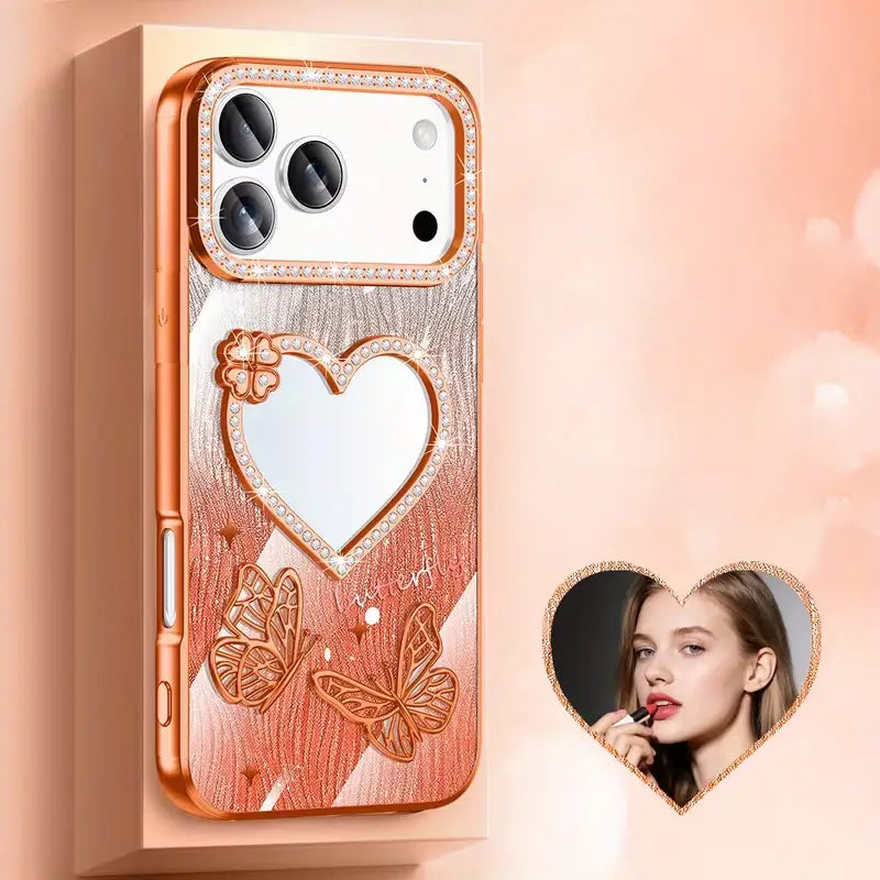 Fairy Wings Heart Mirror Case
