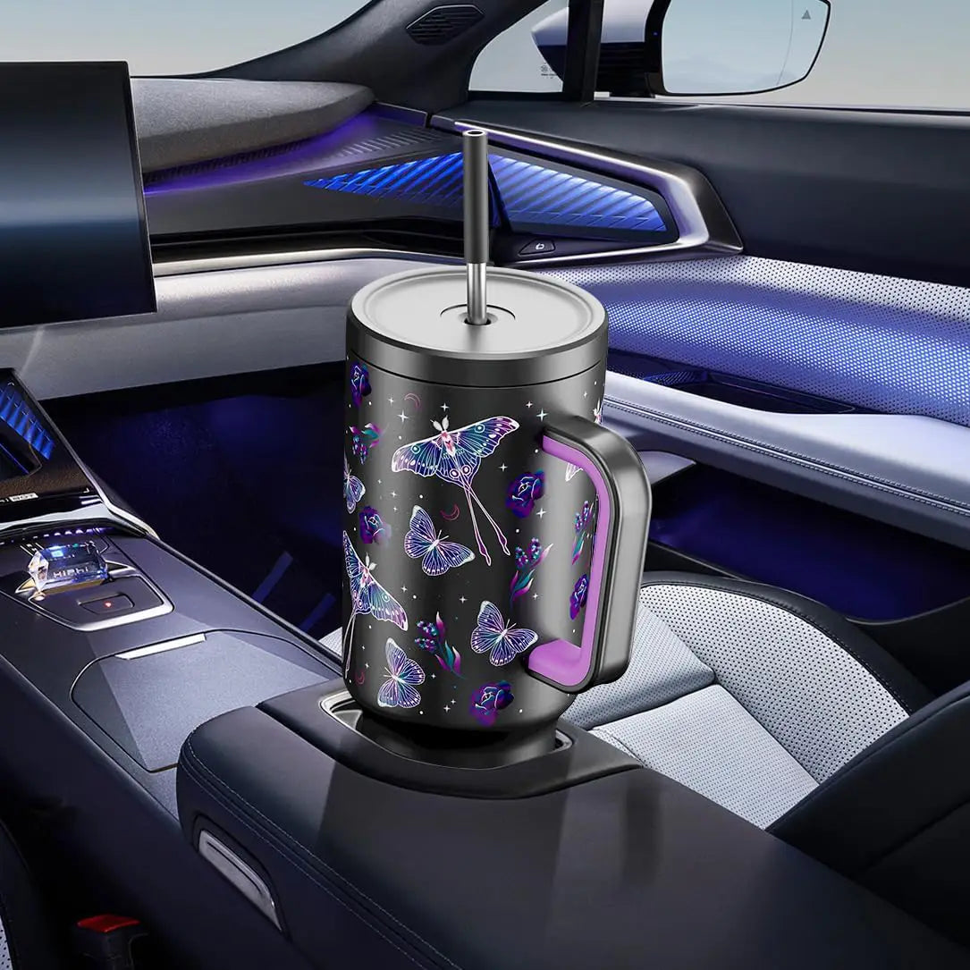 Cosmic Dark Fairy Wings Tumbler