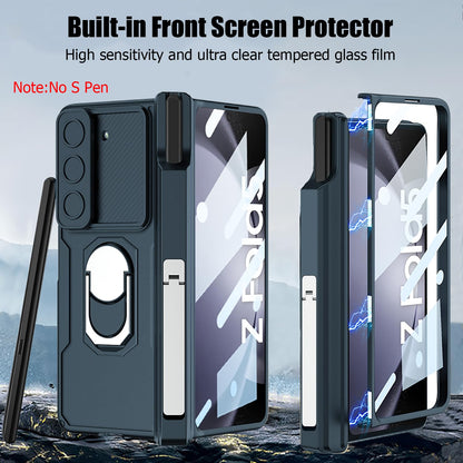 Galaxy Z Fold Series Multi Function Rugged Ring Holder Kickstand Case