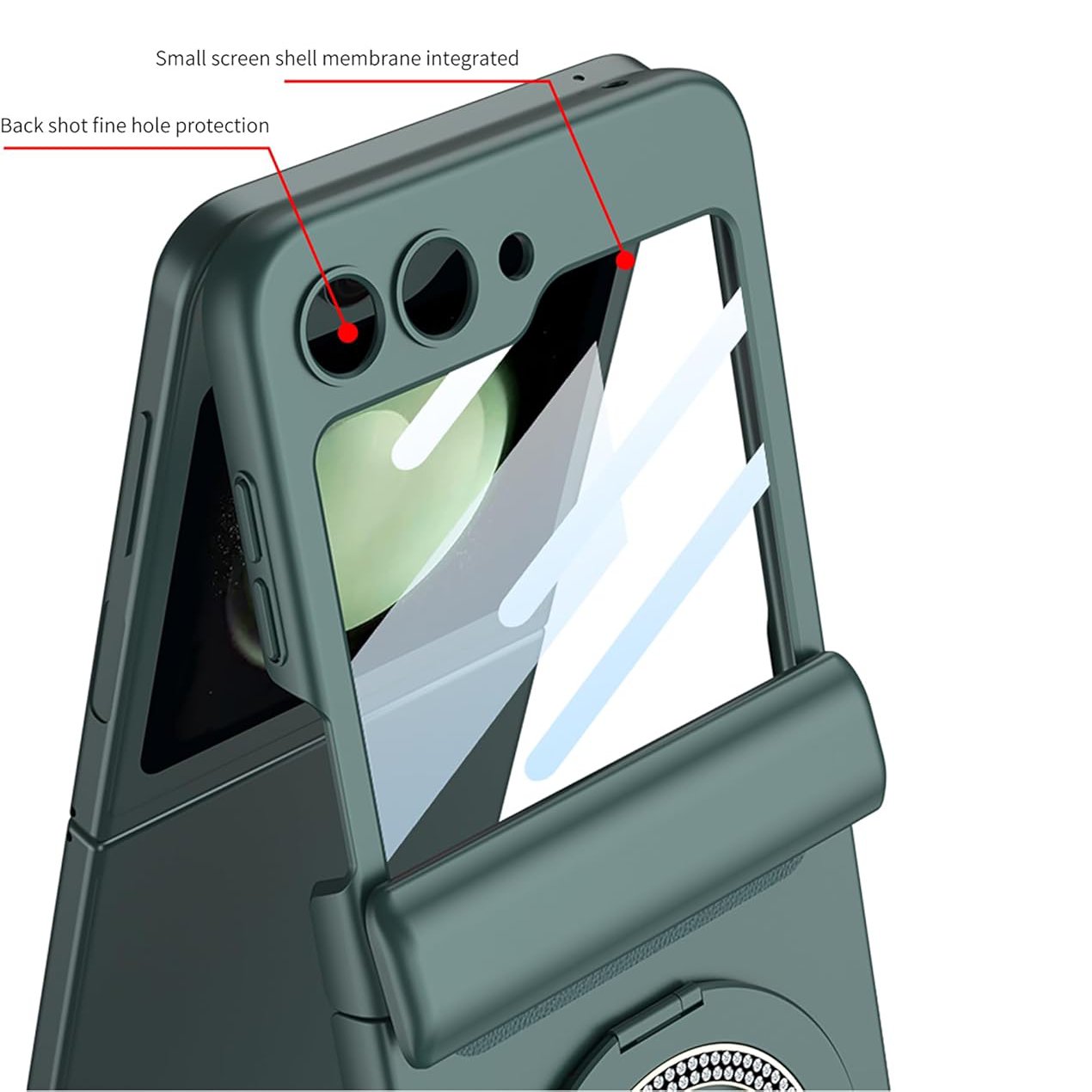 Galaxy Z Flip Series 360° Magnetic Ring Hinge Foldable Case