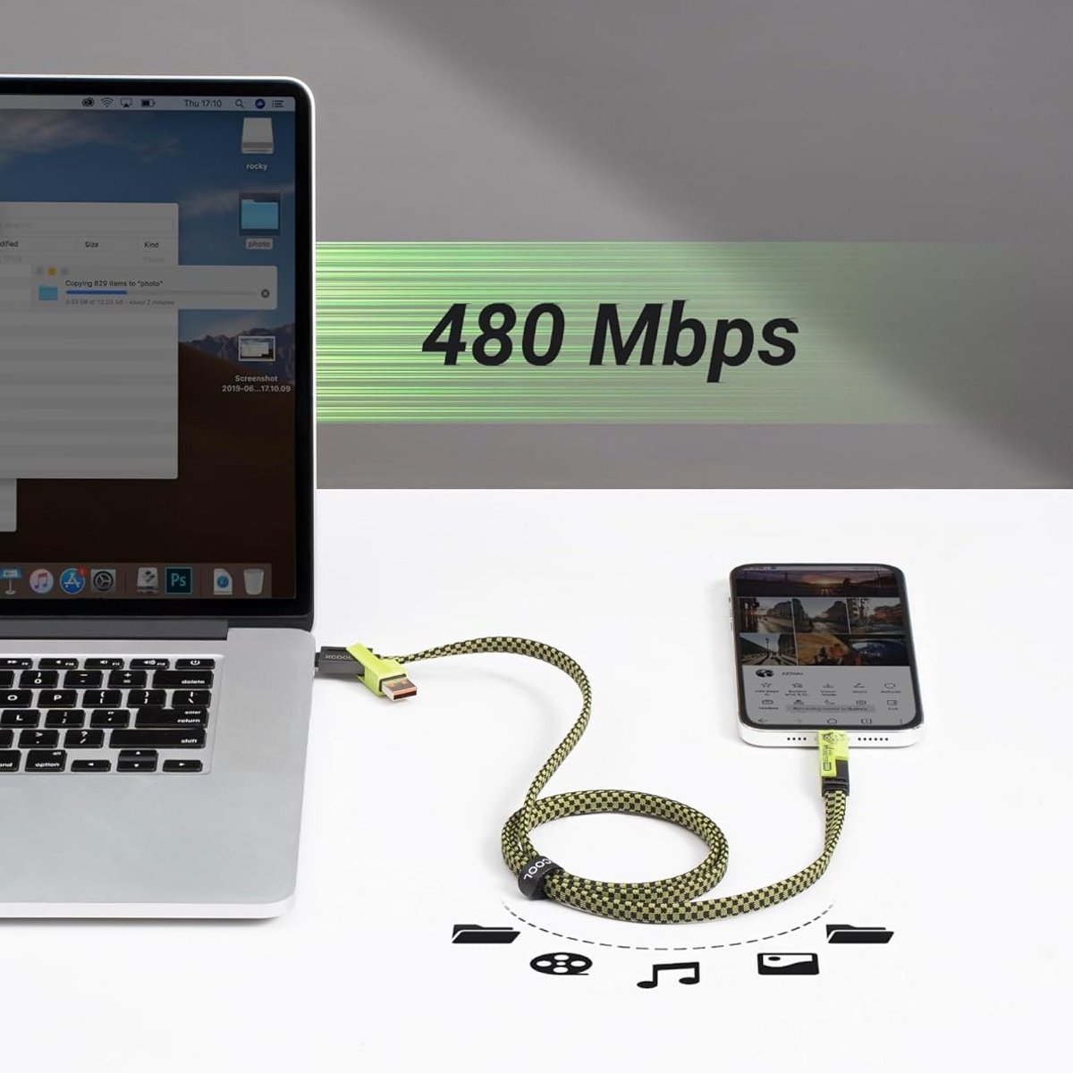 Versatile 100W 4-in-1 USB-C Charging Cable