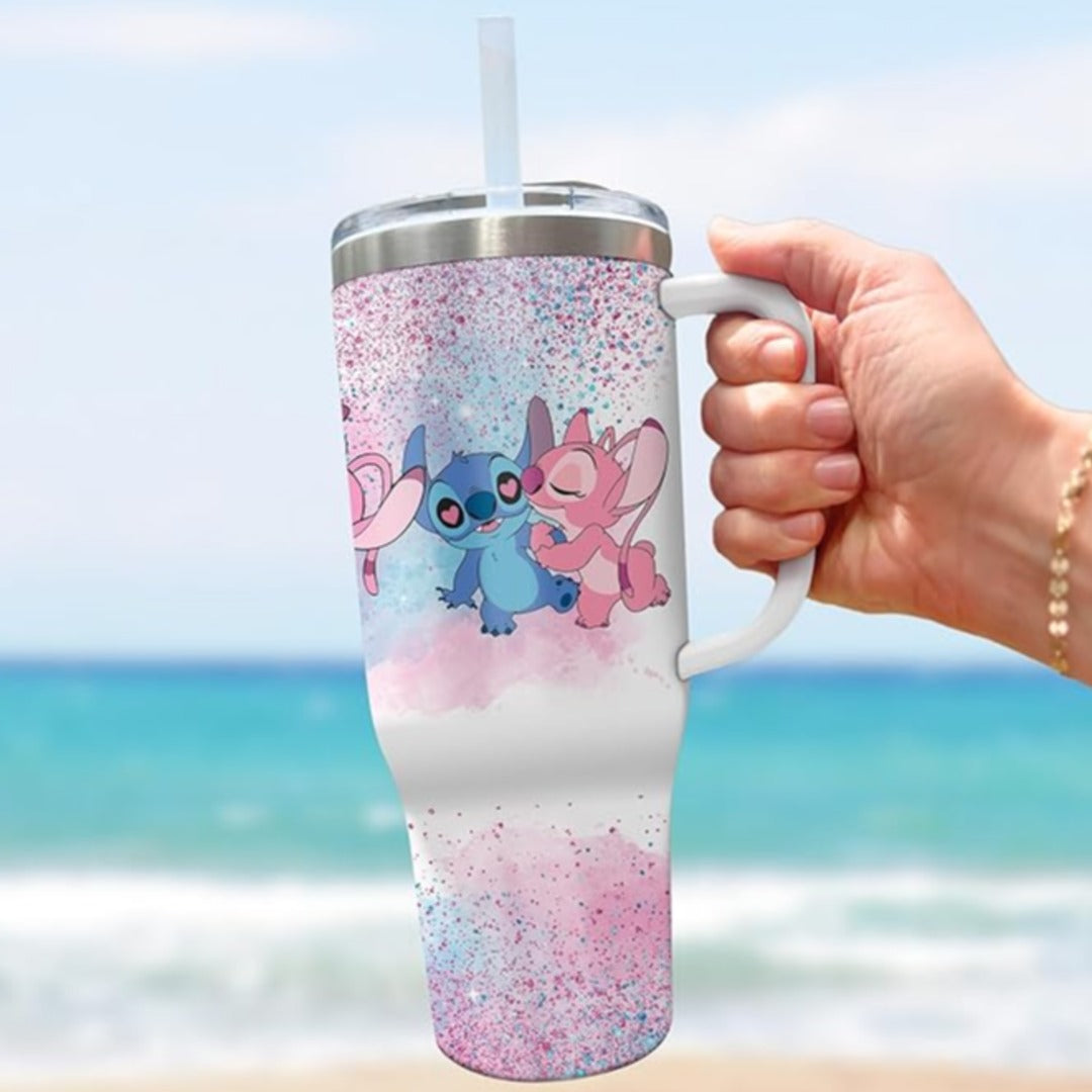 Cuddle Buddies Glitter Tumbler