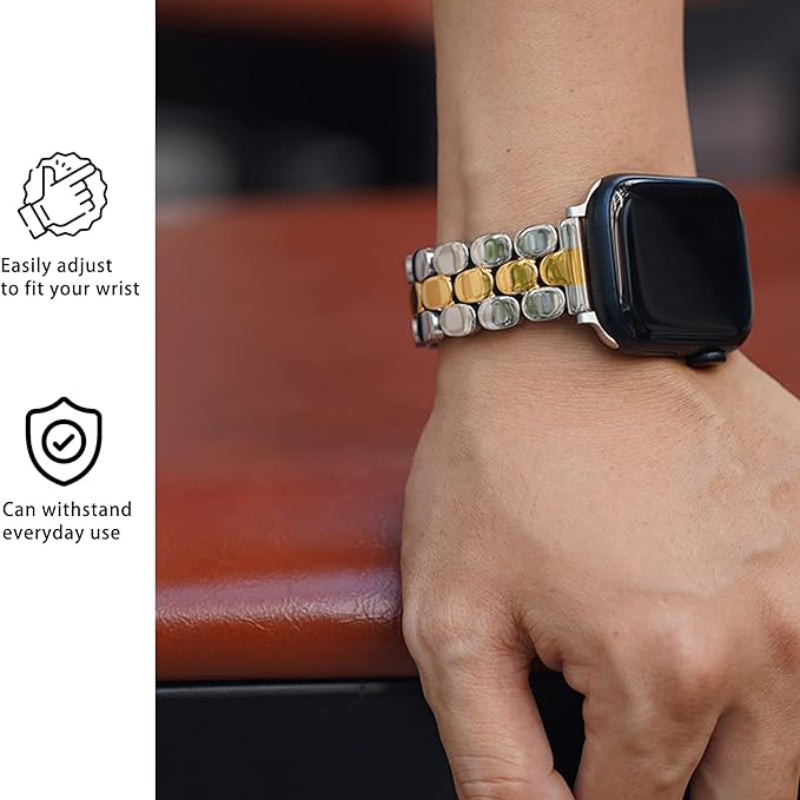 Classic Rounded Link Watch Band