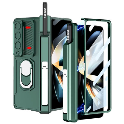 Galaxy Z Fold Series Multi Function Rugged Ring Holder Kickstand Case