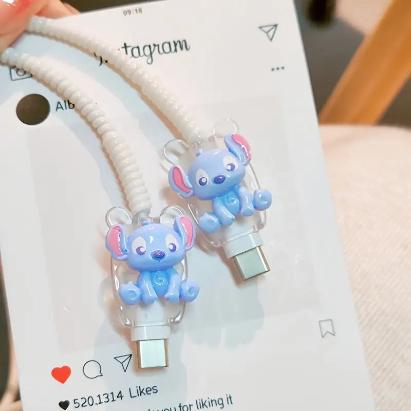 Cute Stitch Charger Protector Kit