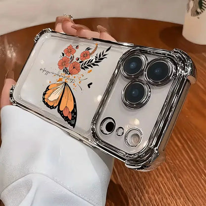 Radiant Floral Butterfly Elegance Case