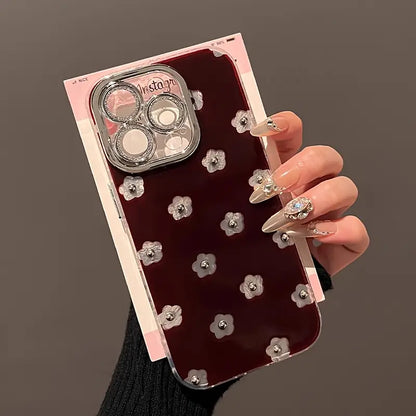 Chic Floral Studded Phone Case