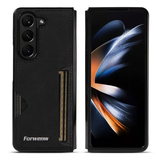 Galaxy Z Fold Series Luxury Stylish Leather Card Slot Case