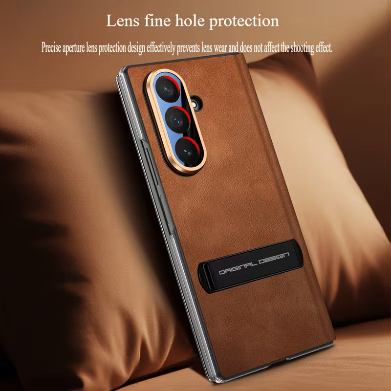 Galaxy Z Fold Series Business Class Flex Leather Kickstand Case