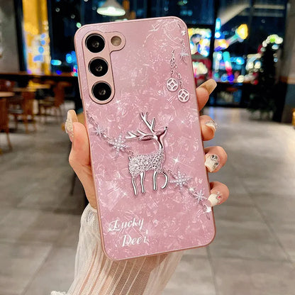Diamond Blush Deer Case - Samsung