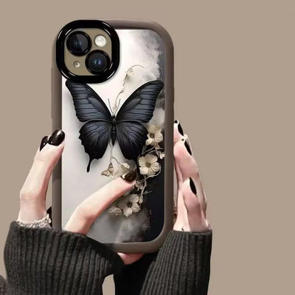 Delicate Noir Butterfly Case
