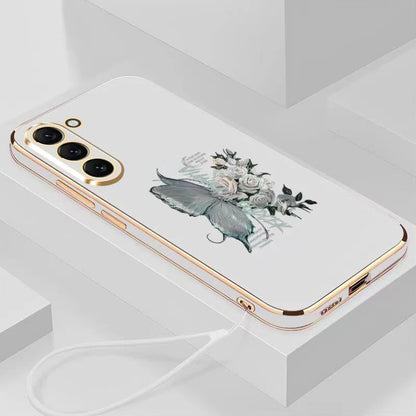 Cute Floral Butterfly Design Phone Case - Samsung