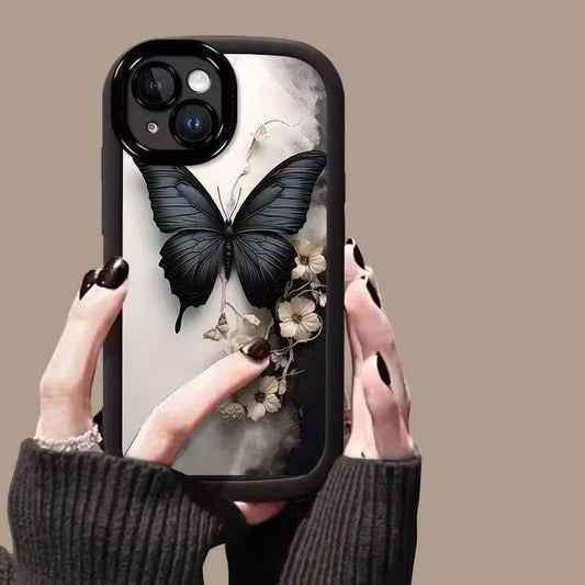Delicate Noir Butterfly Case