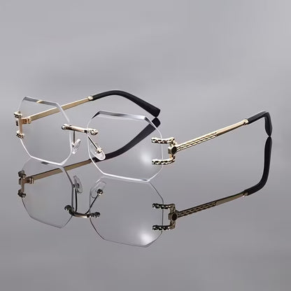 Noir Hex Luxe Golden Arm Sunglasses