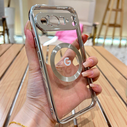 Premium MagSafe Transparent Plating Case - Google Pixel