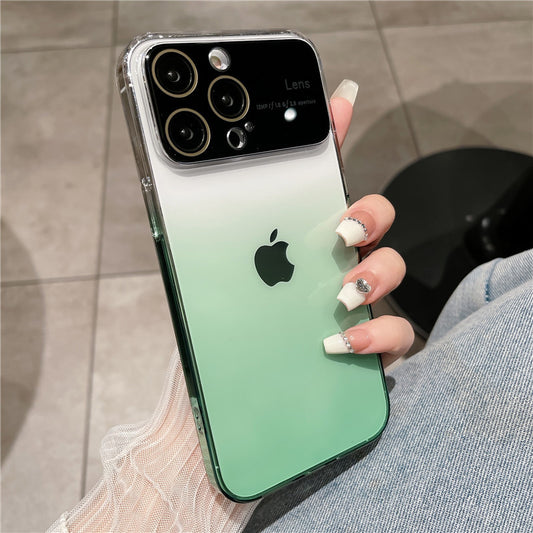 Luxury Gradient Glass Large Window Case - iPhone