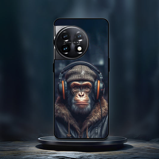 King Kong Printed Glass Case  - OnePlus