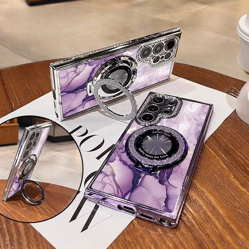Aurora Marble Crystal Case