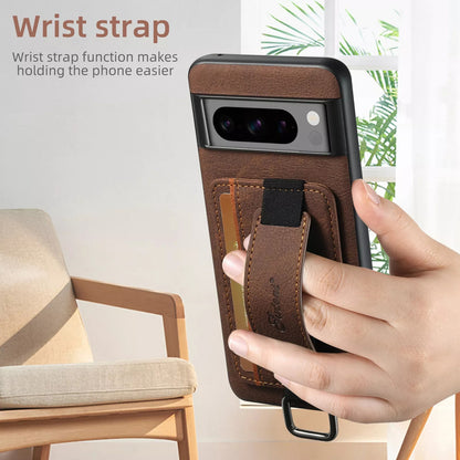 Premium Leather Belted Stand Case - Google