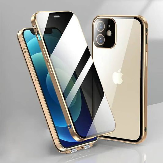 Privacy Shield Dual Magnetic Glass Case - iPhone