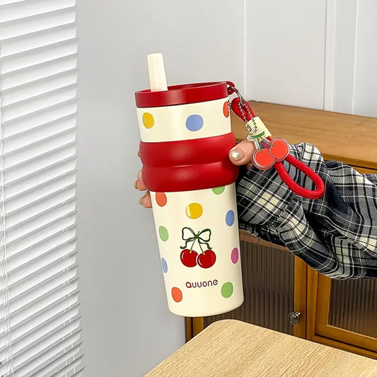 Cute Dot Stainless Steel Travel Tumbler