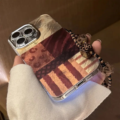 Chic Retro Leopard Bracelet Phone Case