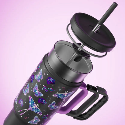 Cosmic Dark Fairy Wings Tumbler