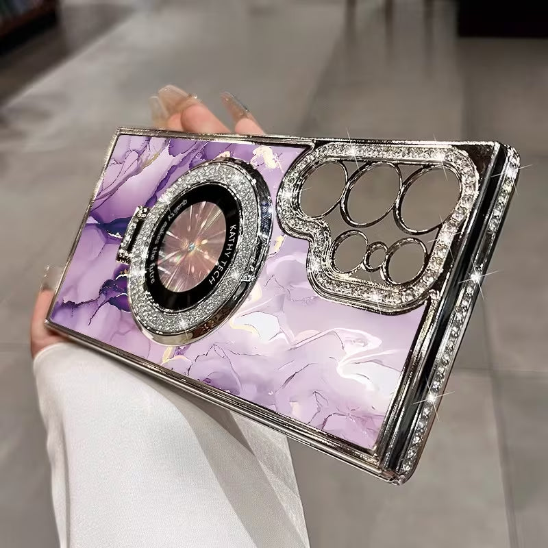 Aurora Marble Crystal Case