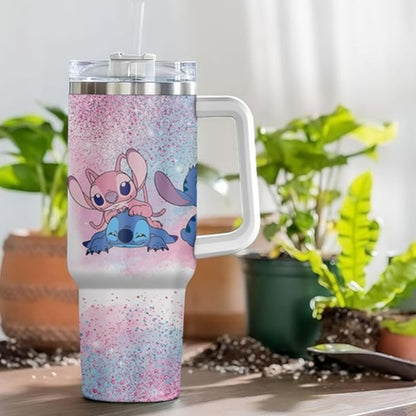 Cuddle Buddies Glitter Tumbler